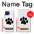 S2355 Paw Foot Print Hülle Schutzhülle Taschen für Motorola One 5G