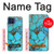 S2685 Aqua Turquoise Gemstone Graphic Printed Hülle Schutzhülle Taschen für Motorola One 5G