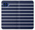 S2767 Navy White Striped Hülle Schutzhülle Taschen für Motorola One 5G