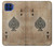 S2928 Vintage Spades Ace Card Hülle Schutzhülle Taschen für Motorola One 5G