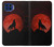 S2955 Wolf Howling Red Moon Hülle Schutzhülle Taschen für Motorola One 5G