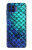 S3047 Green Mermaid Fish Scale Hülle Schutzhülle Taschen für Motorola One 5G