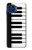 S3078 Black and White Piano Keyboard Hülle Schutzhülle Taschen für Motorola One 5G