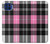 S3091 Pink Plaid Pattern Hülle Schutzhülle Taschen für Motorola One 5G
