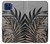 S3692 Gray Black Palm Leaves Hülle Schutzhülle Taschen für Motorola One 5G