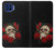 S3753 Dark Gothic Goth Skull Roses Hülle Schutzhülle Taschen für Motorola One 5G