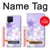 S2361 Purple White Flowers Hülle Schutzhülle Taschen für Samsung Galaxy A42 5G