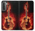S0415 Fire Guitar Burn Hülle Schutzhülle Taschen für Samsung Galaxy S21 5G