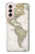 S0604 World Map Hülle Schutzhülle Taschen für Samsung Galaxy S21 5G