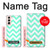 S1723 Mint Chevron Zigzag Hülle Schutzhülle Taschen für Samsung Galaxy S21 5G