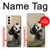 S2210 Panda Fluffy Art Painting Hülle Schutzhülle Taschen für Samsung Galaxy S21 5G