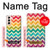 S2362 Rainbow Colorful Shavron Zig Zag Pattern Hülle Schutzhülle Taschen für Samsung Galaxy S21 5G