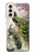 S2773 Peacock Chinese Brush Painting Hülle Schutzhülle Taschen für Samsung Galaxy S21 5G
