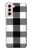 S2842 Black and White Buffalo Check Pattern Hülle Schutzhülle Taschen für Samsung Galaxy S21 5G