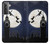 S3249 Peter Pan Fly Full Moon Night Hülle Schutzhülle Taschen für Samsung Galaxy S21 5G