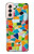 S3391 Abstract Art Mosaic Tiles Graphic Hülle Schutzhülle Taschen für Samsung Galaxy S21 5G