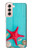 S3428 Aqua Wood Starfish Shell Hülle Schutzhülle Taschen für Samsung Galaxy S21 5G