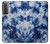 S3439 Fabric Indigo Tie Dye Hülle Schutzhülle Taschen für Samsung Galaxy S21 5G