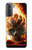 S0863 Hell Fire Skull Hülle Schutzhülle Taschen für Samsung Galaxy S21 Plus 5G, Galaxy S21+ 5G