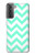 S1723 Mint Chevron Zigzag Hülle Schutzhülle Taschen für Samsung Galaxy S21 Plus 5G, Galaxy S21+ 5G