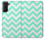 S1723 Mint Chevron Zigzag Hülle Schutzhülle Taschen für Samsung Galaxy S21 Plus 5G, Galaxy S21+ 5G