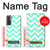 S1723 Mint Chevron Zigzag Hülle Schutzhülle Taschen für Samsung Galaxy S21 Plus 5G, Galaxy S21+ 5G