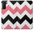 S1849 Pink Black Chevron Zigzag Hülle Schutzhülle Taschen für Samsung Galaxy S21 Plus 5G, Galaxy S21+ 5G
