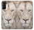 S2399 White Lion Face Hülle Schutzhülle Taschen für Samsung Galaxy S21 Plus 5G, Galaxy S21+ 5G