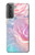 S3050 Vintage Pastel Flowers Hülle Schutzhülle Taschen für Samsung Galaxy S21 Plus 5G, Galaxy S21+ 5G