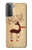 S3081 Wooden Raindeer Graphic Printed Hülle Schutzhülle Taschen für Samsung Galaxy S21 Plus 5G, Galaxy S21+ 5G