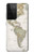 S0604 World Map Hülle Schutzhülle Taschen für Samsung Galaxy S21 Ultra 5G