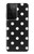 S2299 Black Polka Dots Hülle Schutzhülle Taschen für Samsung Galaxy S21 Ultra 5G