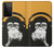 S2324 Funny Monkey with Headphone Pop Music Hülle Schutzhülle Taschen für Samsung Galaxy S21 Ultra 5G
