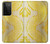 S2713 Yellow Snake Skin Graphic Printed Hülle Schutzhülle Taschen für Samsung Galaxy S21 Ultra 5G