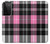 S3091 Pink Plaid Pattern Hülle Schutzhülle Taschen für Samsung Galaxy S21 Ultra 5G