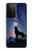 S3555 Wolf Howling Million Star Hülle Schutzhülle Taschen für Samsung Galaxy S21 Ultra 5G