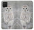 S1566 Snowy Owl White Owl Hülle Schutzhülle Taschen für Samsung Galaxy A12