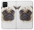 S1852 Pug Dog Hülle Schutzhülle Taschen für Samsung Galaxy A12