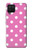 S2358 Pink Polka Dots Hülle Schutzhülle Taschen für Samsung Galaxy A12