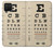 S2502 Eye Exam Chart Decorative Decoupage Poster Hülle Schutzhülle Taschen für Samsung Galaxy A12