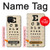 S2502 Eye Exam Chart Decorative Decoupage Poster Hülle Schutzhülle Taschen für Samsung Galaxy A12