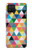 S3049 Triangles Vibrant Colors Hülle Schutzhülle Taschen für Samsung Galaxy A12
