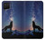 S3555 Wolf Howling Million Star Hülle Schutzhülle Taschen für Samsung Galaxy A12