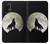 S1981 Wolf Howling at The Moon Hülle Schutzhülle Taschen für Samsung Galaxy A32 5G