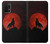 S2955 Wolf Howling Red Moon Hülle Schutzhülle Taschen für Samsung Galaxy A32 5G