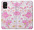 S3036 Pink Sweet Flower Flora Hülle Schutzhülle Taschen für Samsung Galaxy A32 5G