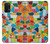 S3391 Abstract Art Mosaic Tiles Graphic Hülle Schutzhülle Taschen für Samsung Galaxy A32 5G