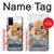 S0242 Cute Rabbit Hülle Schutzhülle Taschen für Samsung Galaxy A02s, Galaxy M02s