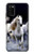 S0246 White Horse Hülle Schutzhülle Taschen für Samsung Galaxy A02s, Galaxy M02s