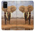 S0310 African Elephant Hülle Schutzhülle Taschen für Samsung Galaxy A02s, Galaxy M02s